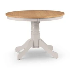 Davenport 4 Seater Round Pedestal Dining Table -Dunelm Shop 30794228 alt02