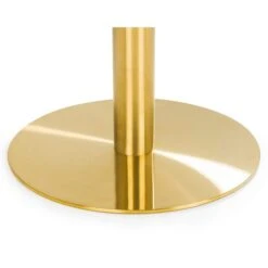 Palermo 4 Seater Round Pedestal Dining Table, White -Dunelm Shop 30794330 alt02