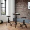 Rockport Pipework Adjustable Height Bar Stool, Mocha 2 Rockport Pipework Adjustable Height Bar Stool, Mocha -Dunelm Shop 30794350
