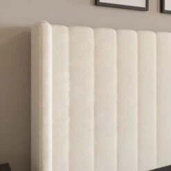 Alara Pleated Teddy Fabric Bed Frame -Dunelm Shop 30800163 alt04