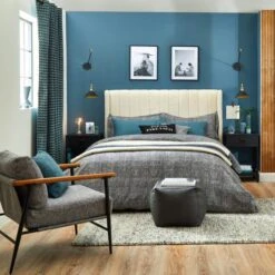 Alara Pleated Teddy Fabric Bed Frame -Dunelm Shop 30800163 alt05