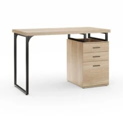 Edison Storage Desk Oak Effect -Dunelm Shop 30800636 alt01
