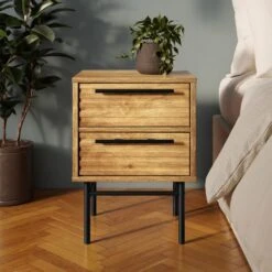 Bryant 2 Drawer Bedside Table -Dunelm Shop 30801932