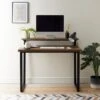 Freddie Rustic Wood Effect Step Up Shelf Desk -Dunelm Shop 30809418