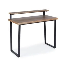 Freddie Rustic Wood Effect Step Up Shelf Desk -Dunelm Shop 30809418 alt02