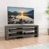 Calibre Plus Wide TV Unit Grey Oak Effect For TVs Up To 50" -Dunelm Shop 30812135