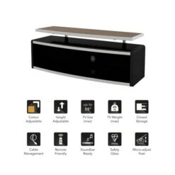 Stage Wide TV Unit For TVs Up To 55" -Dunelm Shop 30812418 alt07