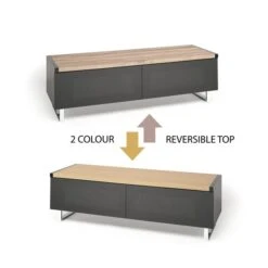 Panorama Reversible Top Wide TV Stand For TVs Up To 60" -Dunelm Shop 30812426 alt02