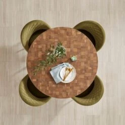 Brayden 4 Seater Round Dining Table 12 Brayden 4 Seater Round Dining Table -Dunelm Shop 30815043 alt02