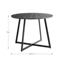 Brayden 4 Seater Round Dining Table 17 Brayden 4 Seater Round Dining Table -Dunelm Shop 30815043 alt09