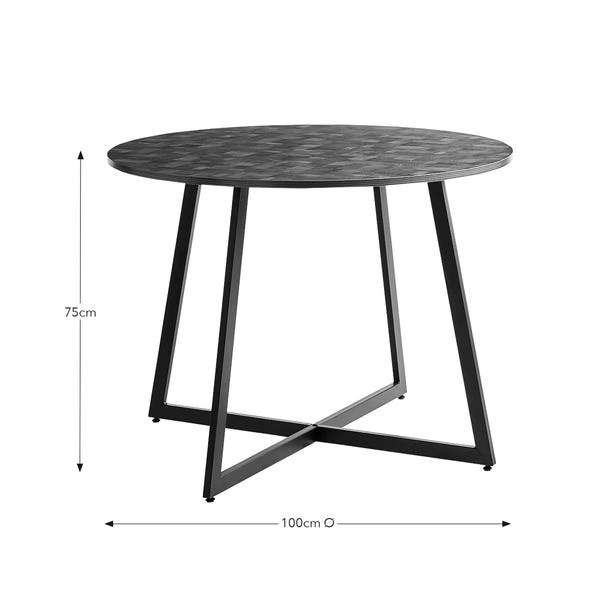 Brayden 4 Seater Round Dining Table 10 Brayden 4 Seater Round Dining Table - Image 8