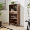 Fulton Compact Wine Cabinet, Pine Effect 1 Fulton Compact Wine Cabinet, Pine Effect -Dunelm Shop 30816894