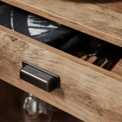 Fulton Compact Wine Cabinet, Pine Effect 10 Fulton Compact Wine Cabinet, Pine Effect -Dunelm Shop 30816894 alt02