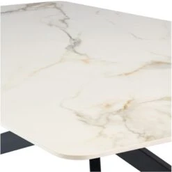 Camilla 6 Seater Dining Table, Sintered Stone -Dunelm Shop 30816921 alt04