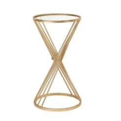 Pacific Liberty Side Table, Iron & Glass -Dunelm Shop 30821671 alt02