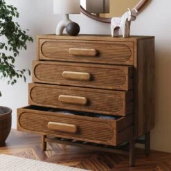 Khari 4 Drawer Chest, Mango Wood 10 Khari 4 Drawer Chest, Mango Wood -Dunelm Shop 30821887 alt02