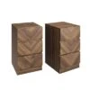 Set Of 2 Taranto 3 Drawer Bedside Tables, Walnut 2 Set Of 2 Taranto 3 Drawer Bedside Tables, Walnut -Dunelm Shop 30825682