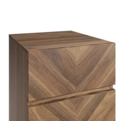 Set Of 2 Taranto 3 Drawer Bedside Tables, Walnut -Dunelm Shop 30825682 alt03