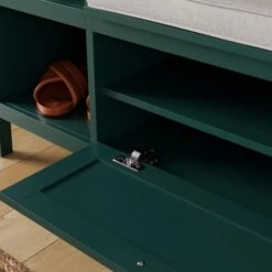 Lynton Storage Unit & Seat, Green -Dunelm Shop 30835260 alt02