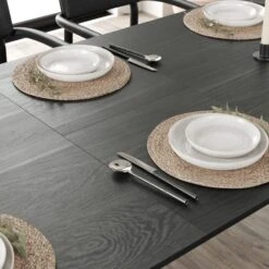 Hudson 6-8 Seater Rectangular Extendable Dining Table, Oak -Dunelm Shop 30843938 alt04