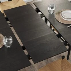 Hudson 2-4 Seater Square Extendable Dining Table, Oak -Dunelm Shop 30843939 alt03