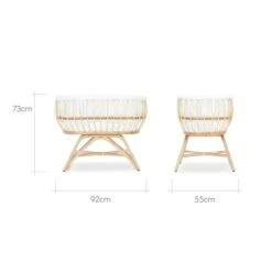 CuddleCo Aria Crib, Rattan -Dunelm Shop 30844312 alt09