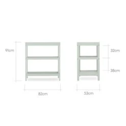 CuddleCo Nola Open Changing Unit, Painted Pine -Dunelm Shop 30844323 alt09