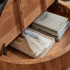 Jaya Round Storage Coffee Table, Mango Wood -Dunelm Shop 30844421 alt02