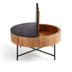 Jaya Round Storage Coffee Table, Mango Wood -Dunelm Shop 30844421 alt08