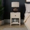 Malone 1 Drawer Slim Bedside Table, Warm Grey -Dunelm Shop 30847633