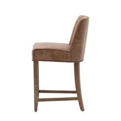 Thane Set Of 2 Bar Stools, Brown Leather -Dunelm Shop 30850718 alt06
