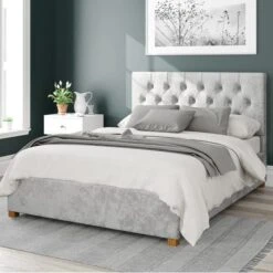 Olivier Mirazzi Velvet Ottoman Bed Frame -Dunelm Shop 30852398