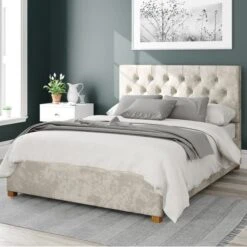 Olivier Mirazzi Velvet Ottoman Bed Frame -Dunelm Shop 30852400