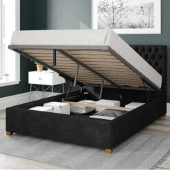 Monroe Kimyo Linen Ottoman Bed Frame 35 Monroe Kimyo Linen Ottoman Bed Frame -Dunelm Shop 30852672 alt01