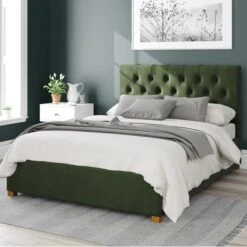 Olivier Plush Velvet Ottoman Bed Frame -Dunelm Shop 30852861