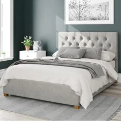 Olivier Plush Velvet Ottoman Bed Frame -Dunelm Shop 30852864
