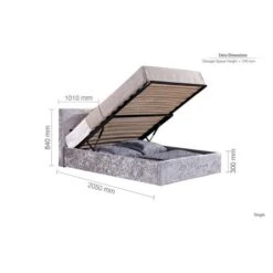 Berlin Crushed Velvet Ottoman Bed Frame -Dunelm Shop 30854250 alt09