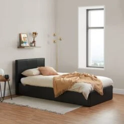 Berlin Ottoman Bed Frame, Faux Leather -Dunelm Shop 30854251