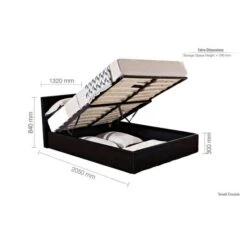 Berlin Ottoman Bed Frame, Faux Leather -Dunelm Shop 30854252 alt09