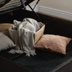 Berlin Ottoman Bed Frame, Faux Leather -Dunelm Shop 30854253 alt05