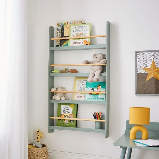 Kids Amber Wall Mounted Book Shelf 3 Kids Amber Wall Mounted Book Shelf