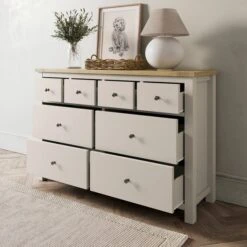 Olney Wide 8 Drawer Chest -Dunelm Shop 30856996 alt01
