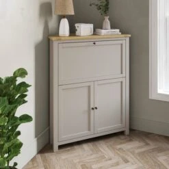 Olney Corner Hideaway Desk, Stone -Dunelm Shop 30856999 alt02
