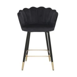 Vivian Counter Height Bar Stool, Velvet -Dunelm Shop 30857281 alt01