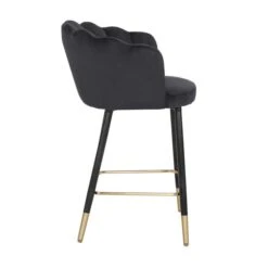 Vivian Counter Height Bar Stool, Velvet -Dunelm Shop 30857281 alt02