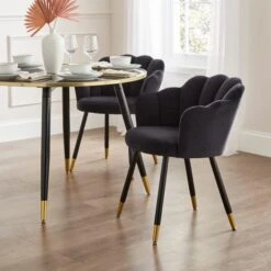 Vivian Velvet Dining Chair 37 Vivian Velvet Dining Chair -Dunelm Shop 30857284