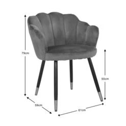 Vivian Velvet Dining Chair 30 Vivian Velvet Dining Chair -Dunelm Shop 30857289 alt09