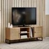 Hollis Oak TV Unit For TVs Up To 67" -Dunelm Shop 30857458