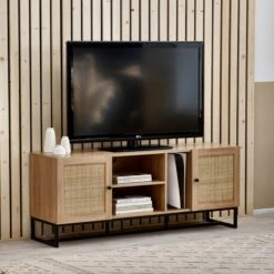 Hollis Oak TV Unit For TVs Up To 67"