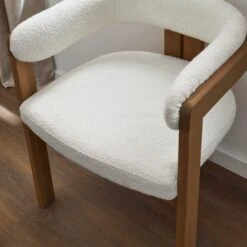 Lovato Dining Chair, Boucle -Dunelm Shop 30857637 alt02